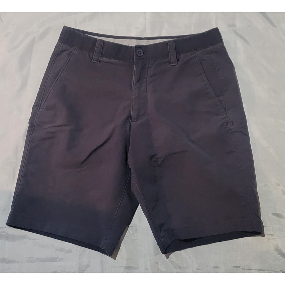 Under Armour Match‎ Play Mens 32 Black Golf Shorts HeatGear Stretch UA